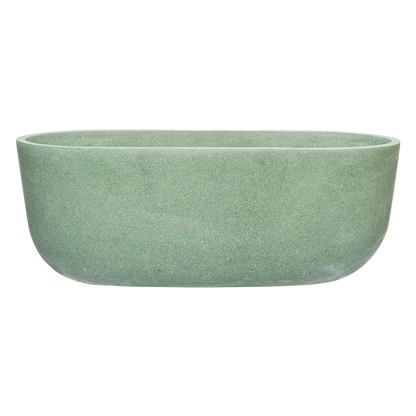 Green Oval Terazzo Stone Bathtub 1