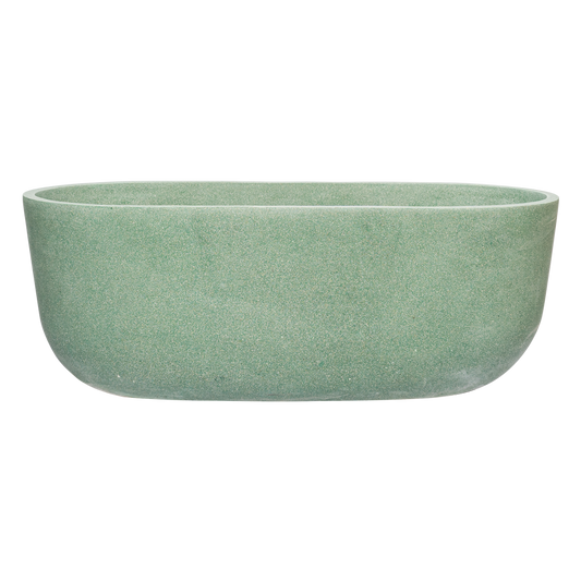 Green Oval Terazzo Stone Bathtub 1