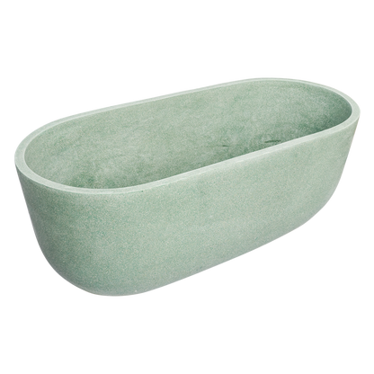 Green Oval Terazzo Stone Bathtub 2