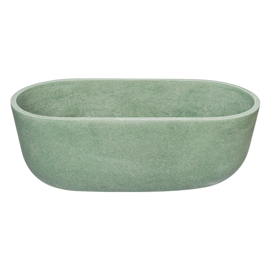 Green Oval Terazzo Stone Bathtub 3