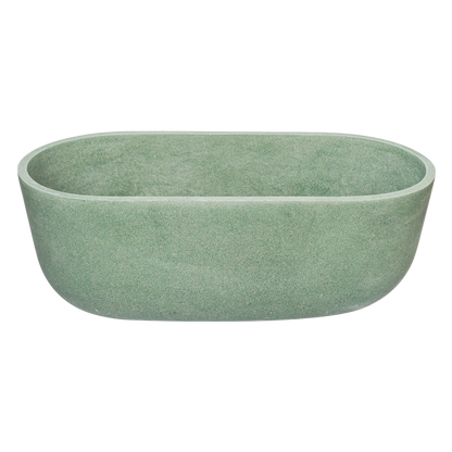 Green Oval Terazzo Stone Bathtub 3