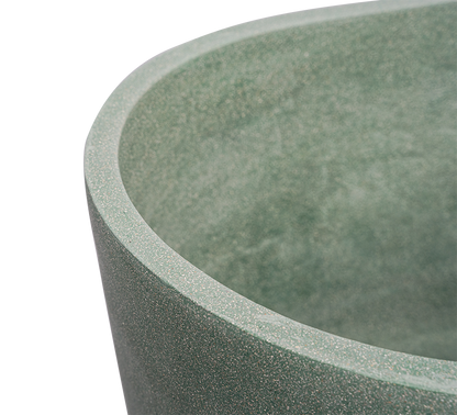 Green Oval Terazzo Stone Bathtub 4