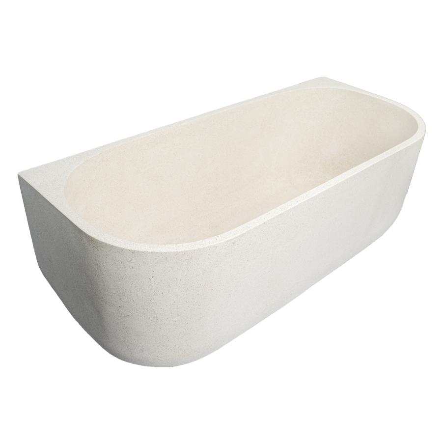 Oval Custom Stone Terazzo Bathtub 170 cm 2