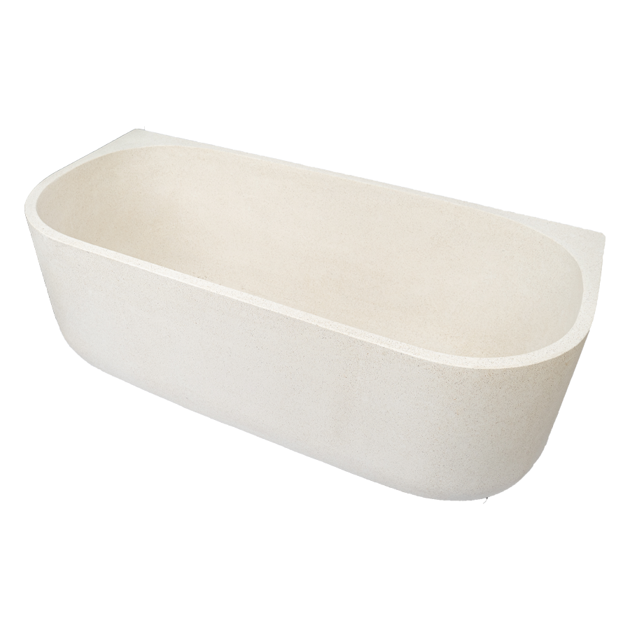 Oval Custom Stone Terazzo Bathtub 170 cm 3