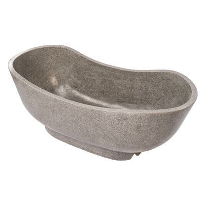 Oval Standing Terazzo Bathtub 160 cm 3