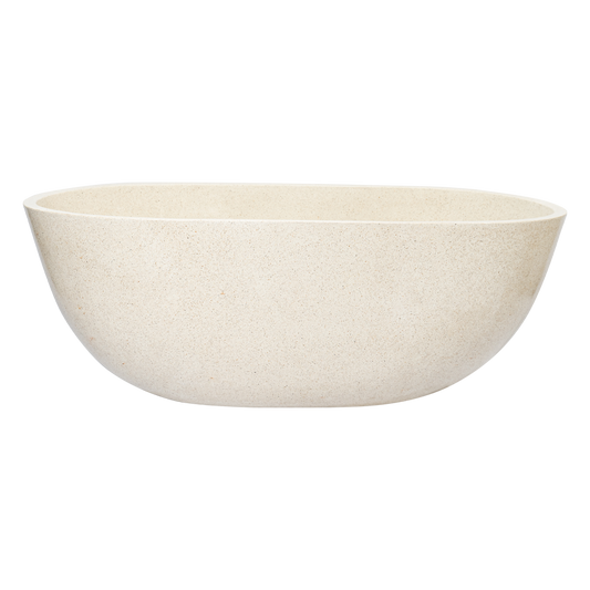 Oval Terazzo Stone Basic Bathtub 140 cm 1