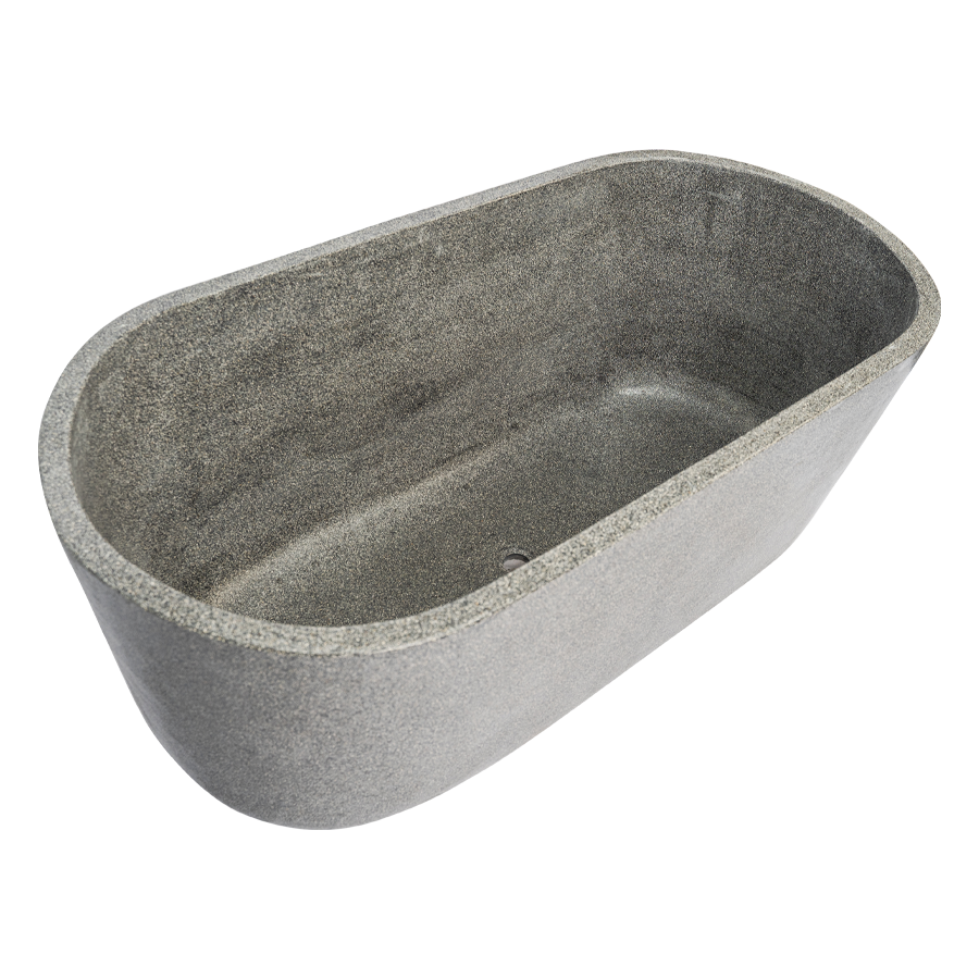 Oval Terazzo Stone Basic Bathtub 150 cm 2