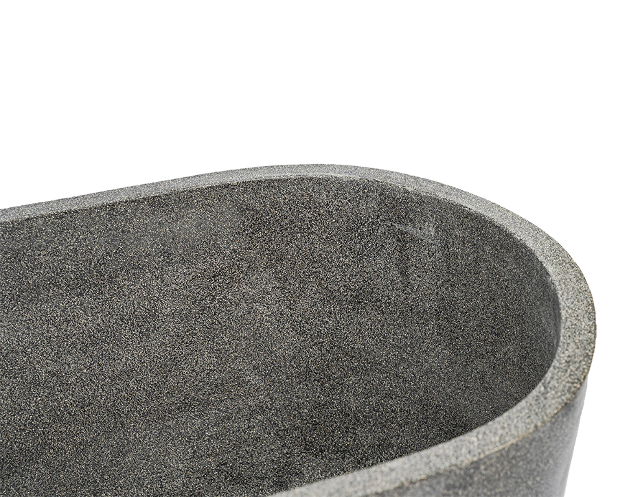 Oval Terazzo Stone Basic Bathtub 150 cm 6